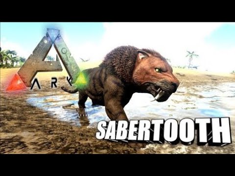 I tame a high level sabertooth and trying to tame dire wolf (ark ultimate mobile addition) ep11