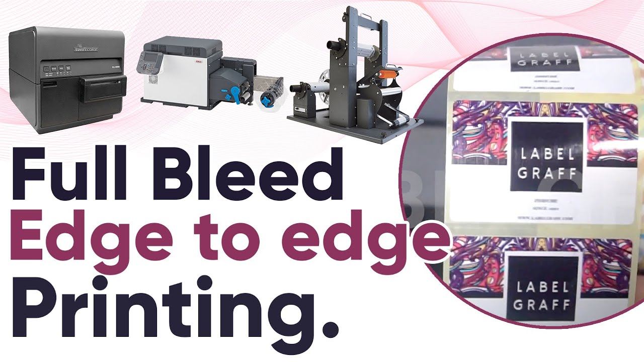 Pre-cut Label roll digital printing full bleed edge to edge