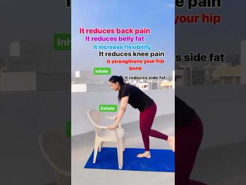 Reduce belly fat with knee pain and back pain 👍