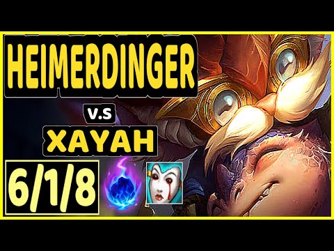 NEON (HEIMERDINGER) vs XAYAH - 6/1/8 KDA BOTTOM ADC CHALLENGER GAMEPLAY - EUW