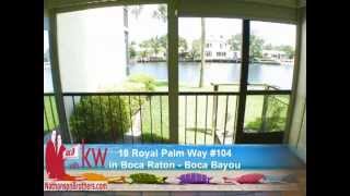preview picture of video 'Homes For Rent in Boca Raton - 18 Royal Palm Way #104 - Boca Bayou'