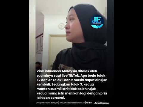VIRAL INFLUENCER DITALAK SUAMI SAAT LIVE TIKTOK