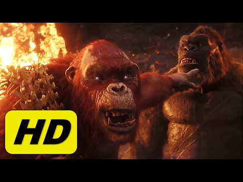 Kong meets Skar King - Full Scene HD - Godzilla x Kong: The New Empire