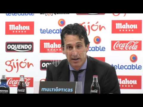 Rueda de prensa de Unai Emery post partido ante el Gijón