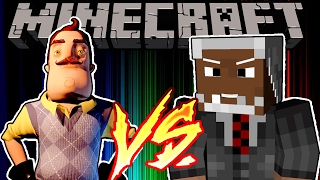 Minecraft Hello Neighbor: Lucius Fox vs the NEIGHBOR!!! Steves a GHOST?!?!