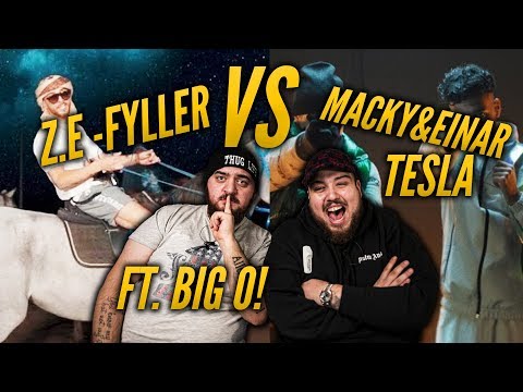 REAGERAR MED BIG O: ZE - FYLLER VS EINAR & MACKY - TESLA *SJUK*