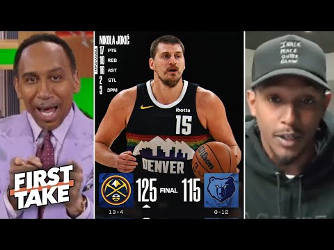FIRST TAKE | "Nikola Jokic is best player in WORLD" - Lou Williams on Nuggets beat Grizzlies 125-115