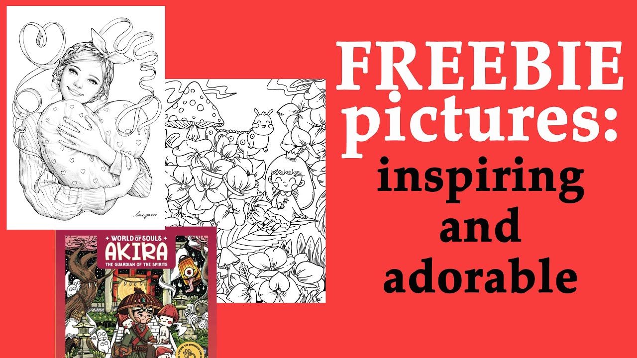 Freebie #coloring pictures: girls & flowers #adultcoloring