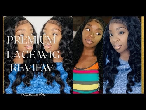 18inch natural color Peruvian Virgin Hair Body Curl lace front wig