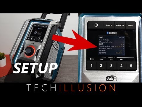 Makita DMR115 Radijas, CXT (12V Max (10,8V) / LXT (18V) baterijos, Žemųjų dažnių garsiakalbis, Bluetooth ir USB, DAB/DAB+ video