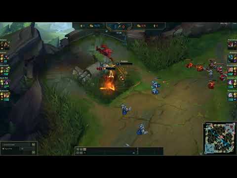 nidalee top old school 1vs2 outplay ( KUIZUINE STRONK)