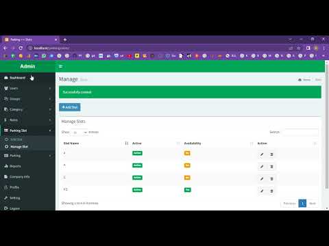 Parking Slot Allocation System in PHP Application Projects