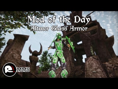 Morrowind Mod of the Day EP23 - Altmer Glass Armor Items Mod Showcase