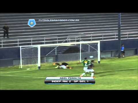 Los goles de Independiente RM 2 Sportivo B. 1.Fecha 22. Torneo Primera B Nacional.Fútbol Para Todos