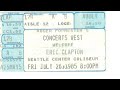 Eric Clapton Live At The Seattle Coliseum 85