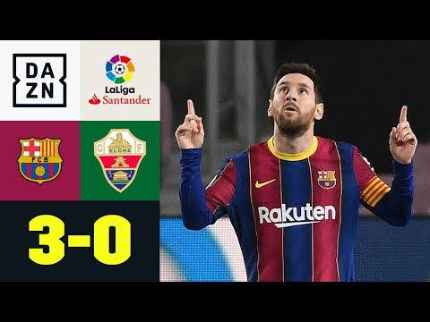 Doppelpack! Messi führt Barca zu Pflichtsieg: FC Barcelona - Elche 3:0 | LaLiga | DAZN Highlights