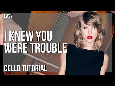 How to play I Knew You Were Trouble (Taylor's Version) by Taylor Swift on Cello (Tutorial)