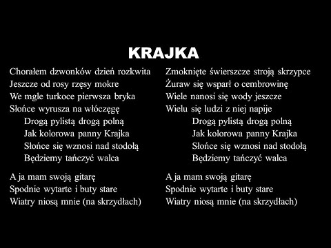 Krajka. Tekst