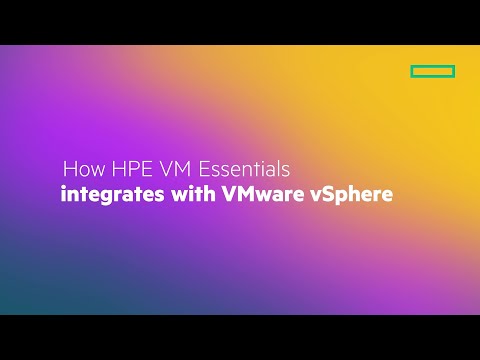 How HPE Morpheus VM Essentials Integrates with VMware vSphere