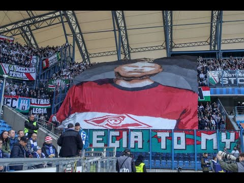 Oprawa kibiców Legii w Poznaniu