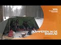 Kamperen in de sneeuw? 'Het is hier gezellig druk, er zijn 25 plekken bezet'