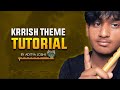 😱Krish Flute Theme Tutorial❤️‍🔥 - Aditya Joshi || Easiest way to learn