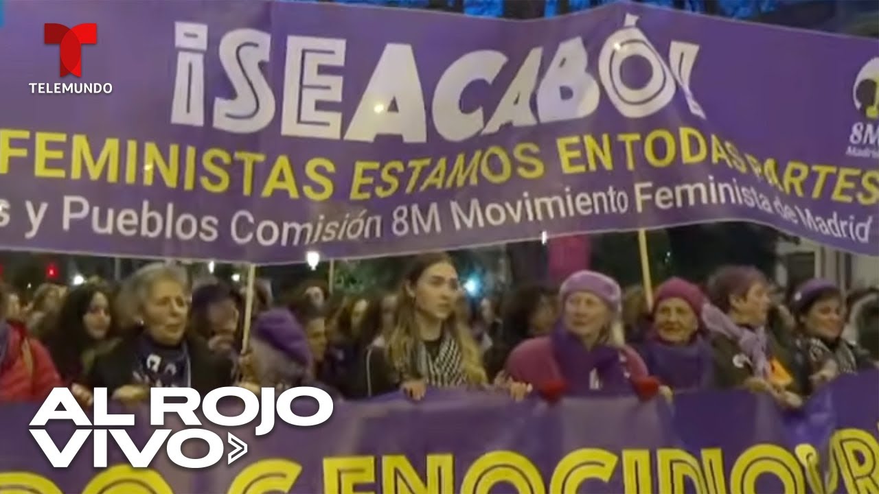 Demonstration zum Internationalen Frauentag in Madrid