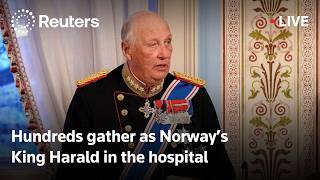 LIVE: Hundreds gather as Norway's King Harald in 'very serious' condition