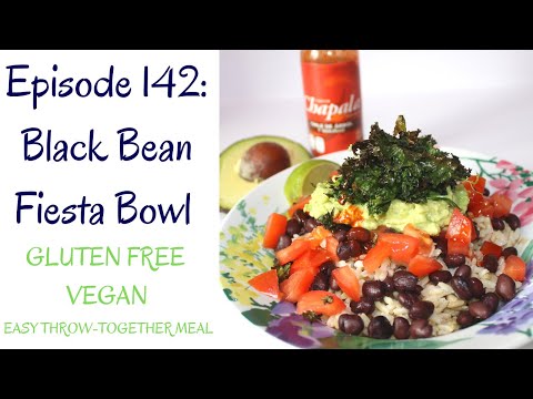Black Bean Fiesta Bowl (Gluten Free, Vegan, Easy Throw-Together Meal)