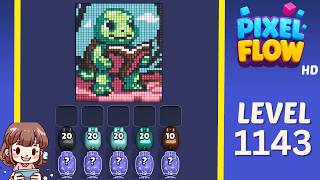Pixel Flow Level 1143 Solution Walkthrough