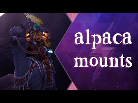The Alpaca Mounts in WoW Patch 8.3!