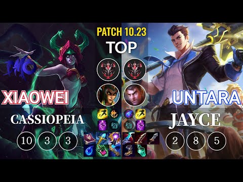DMO Xiaowei Cassiopeia vs Untara Jayce Top - KR Patch 10.23
