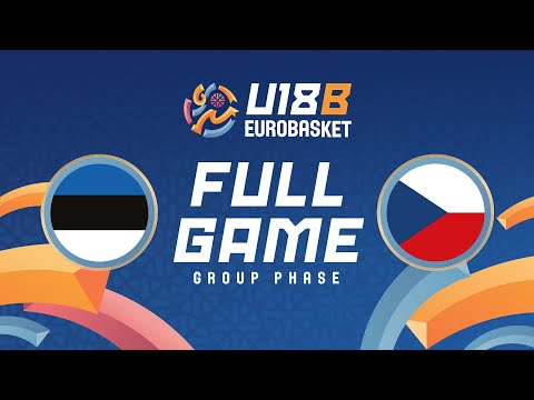 Group Phase | Estonia v Czechia | Full Basketball Game | FIBA U18 EuroBasket 2025 - Division B