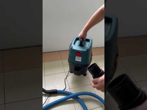 Bosch GAS 15 - How to connect the vacuum hose