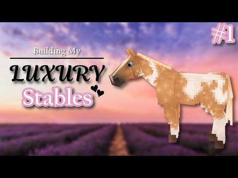 🌟EPIC LUXURY STABLE BUILD - Minecraft Equestrian Roleplay