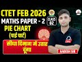 CTET FEB 2026 MATHS PAPER 2 PIE CHART पाई चार्ट सीधा दिमाग मे�