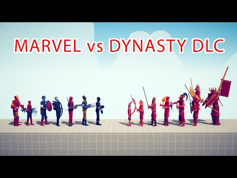 MARVEL Team vs DYNASTY DLC Team - Totally Accurate Battle Simulator TABS