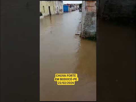 CHUVA FORTE EM BODOCÓ-PE! 22/02/2026. #nordeste