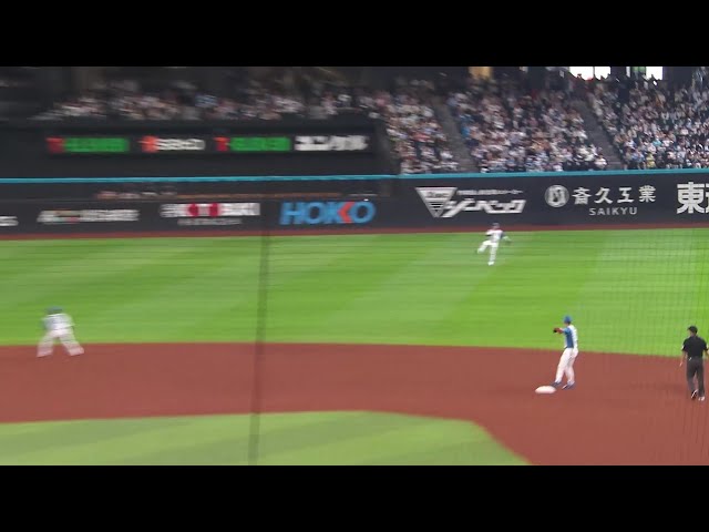 【4回表】投手を救う好プレー!! ファイターズ・郡司裕也・水野達稀の無駄のない見事な中継プレーで追加点を阻止!! 2025年5月14日 北海道日本ハムファイターズ 対 オリックス・バファローズ