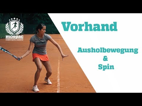 Tennis Vorhand - 2. Ausholbewegung und Spin