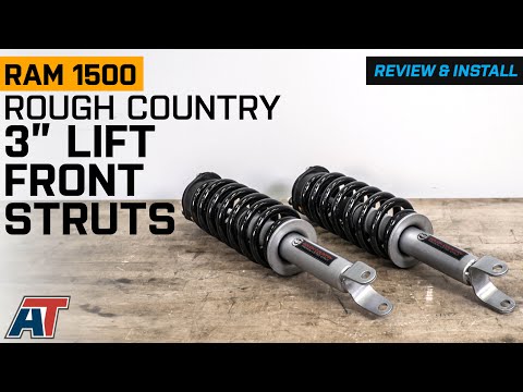 2012-2018 4WD RAM 1500 Rough Country N3 Loaded Front Struts; 3-Inch Lift Review & Install