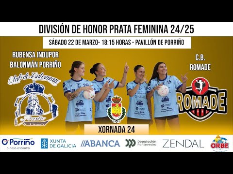 DH Plata Femenia. Grupo A. J24. Rubensa Indupor Bm Porriño vs C.B. Romade
