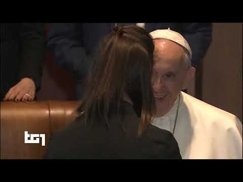 26 marzo 2019 TG1 Roma, visita di papa Francesco in Campidoglio