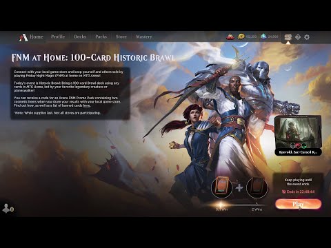 【MTG Arena】FNM at Home: 100-Card Historic Brawl (Jun 18, 2021)