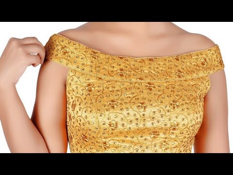 Off Shoulder Blouse cutting and stitching || How to...