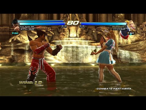 53_4 Jin y Devil Jin (Dante sk17) vs Lili Rochefort Ryona - Tekken Tag 2 - PS3 Offline