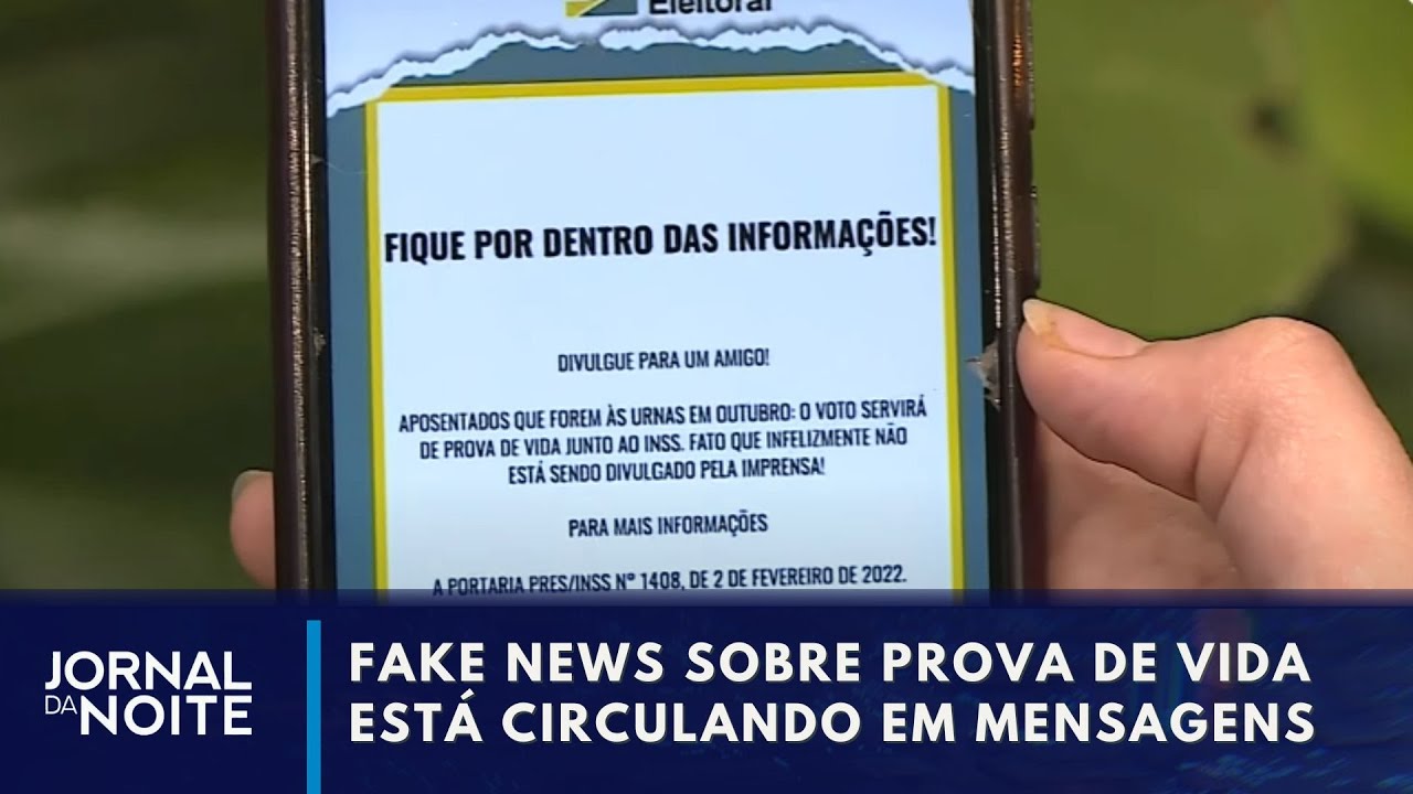 Comprovante de voto não vale como prova de vida | Jornal da Noite