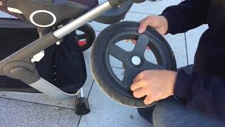 How to Correctly Pump Stroller Wheels / Uneven Tire Pressure / Hand Pump vs Air Compressor
