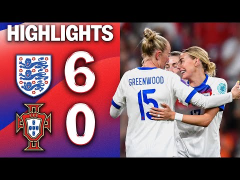 Wembley Hat-Trick Aggie Beever-Jones! | England 6-0 Portugal | UEFA Women's Nations League