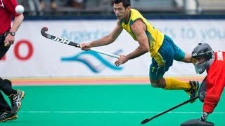 Jamie Dwyer 5 goals for Australia vs France |HD| Hockey World League Rotterdam